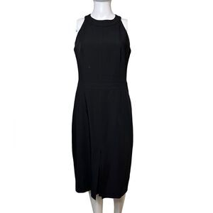 Reformation Marlowe High Neck Cocktail Dress Black Size 8